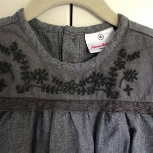 adorable hanna andersson gray tunic - 3-4T